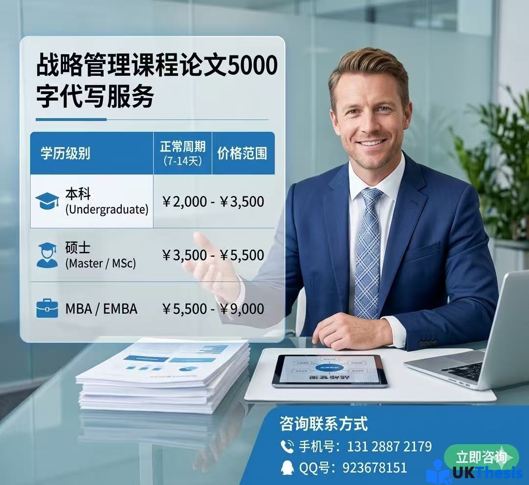 战略管理课程论文5000字代写价格