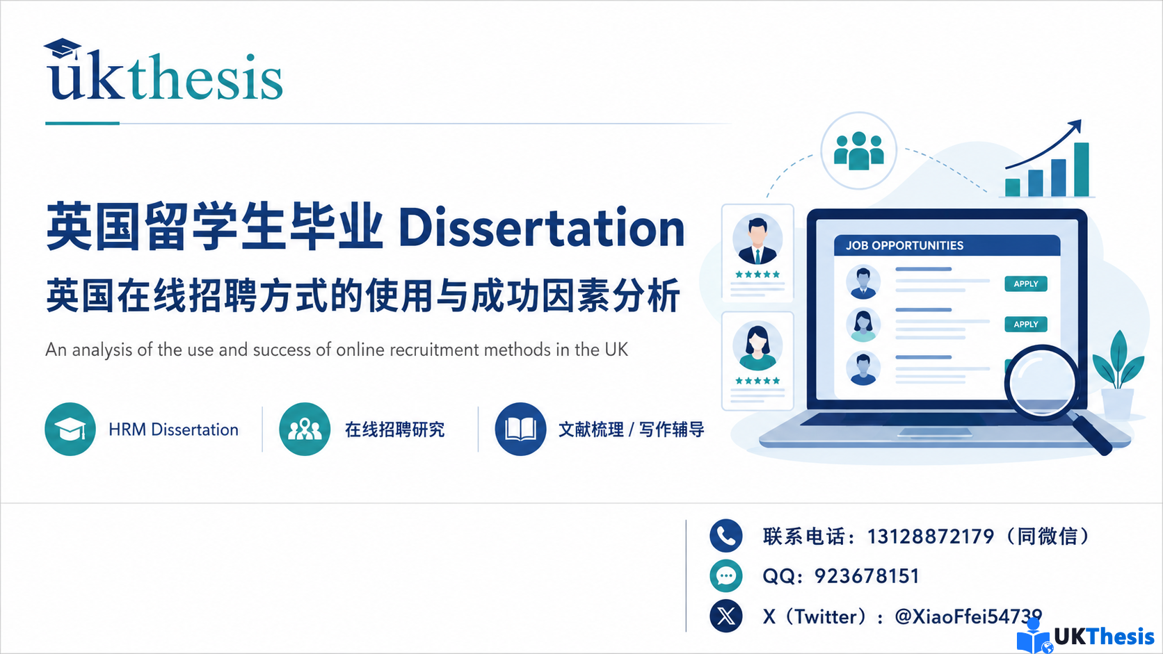 英国留学生毕业Dissertation中在线招聘方法与HRM论文写作分析
