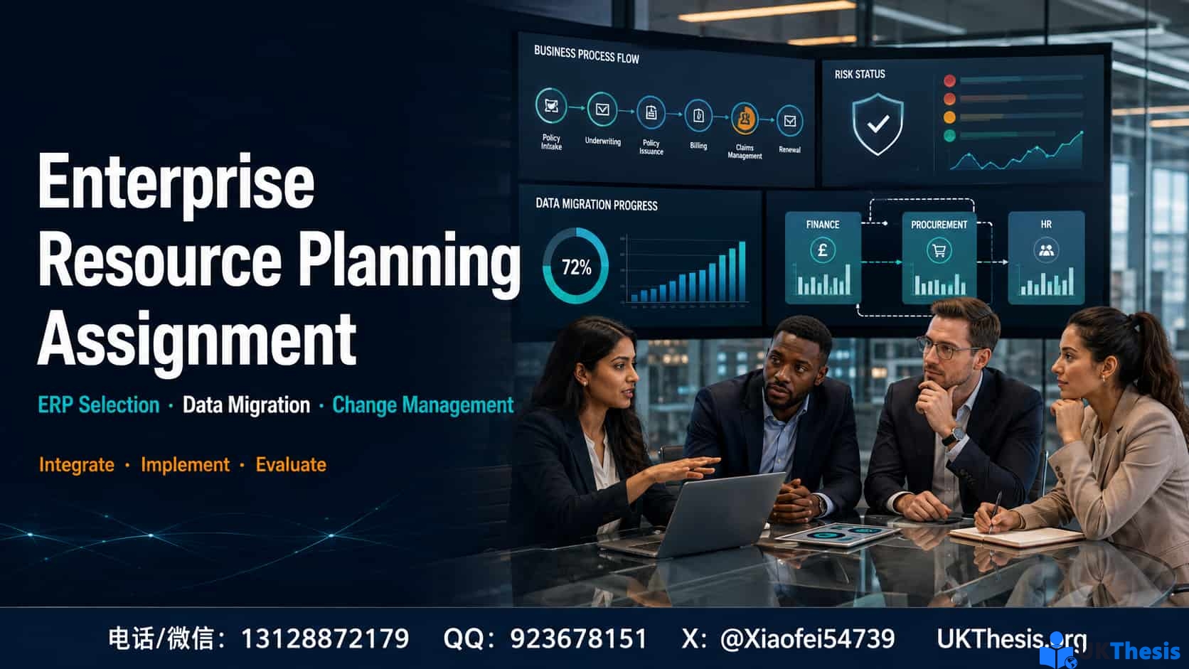 Enterprise Resource Planning Assignment写作指南——ERP选型、数据迁移、变革管理与实施评价