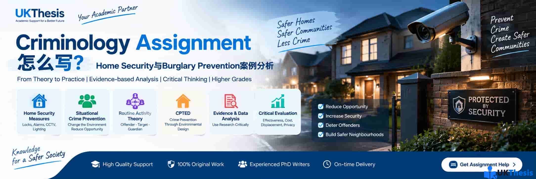 Criminology Assignment写作指南 Home Security与Burglary Prevention犯罪预防案例分析