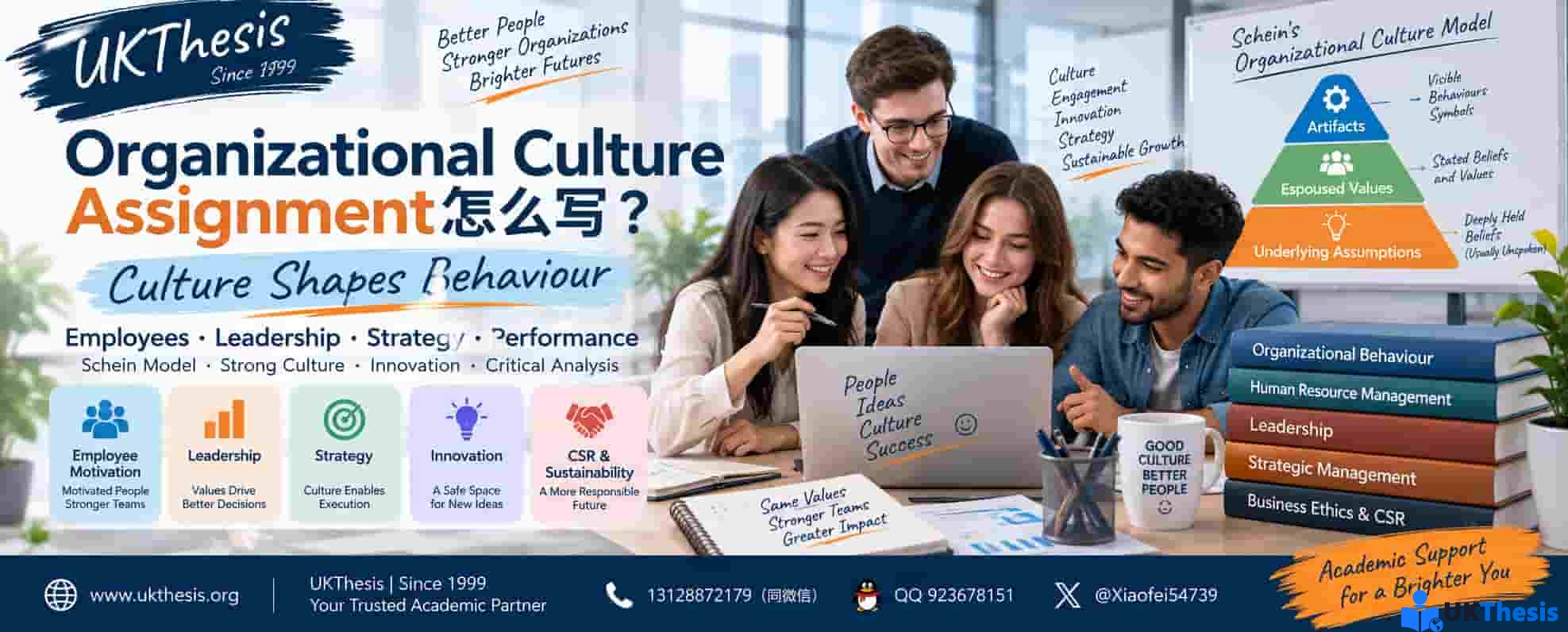 Organizational Culture Assignment写作指南|Schein组织文化模型、Leadership、Strategy与Employee Motivation Organizational Culture Assignment写作指南|Schein组织文化模型、Leadership、Strategy与Employee Motivation
