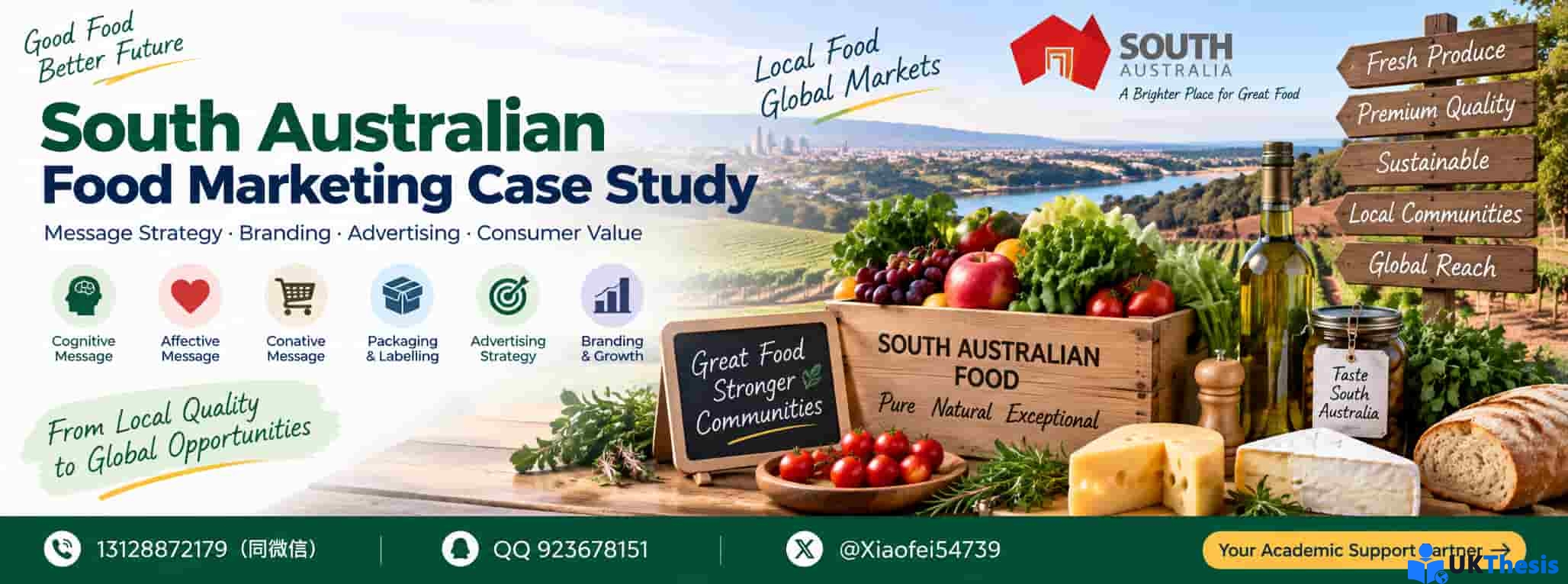 South Australian Food Marketing Case Study:Message Strategy、Branding与Advertising策略分析 South Australian Food Marketing Case Study:Message Strategy、Branding与Advertising策略分析