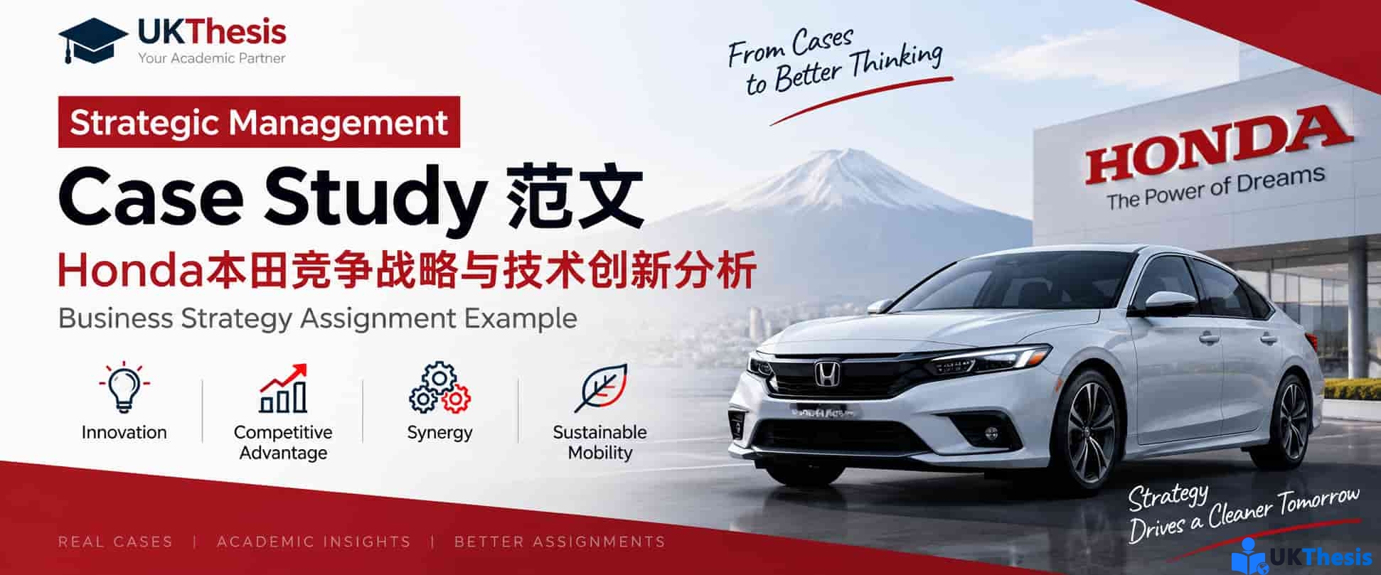 Honda Strategic Management Case Study范文与Business Strategy Assignment分析