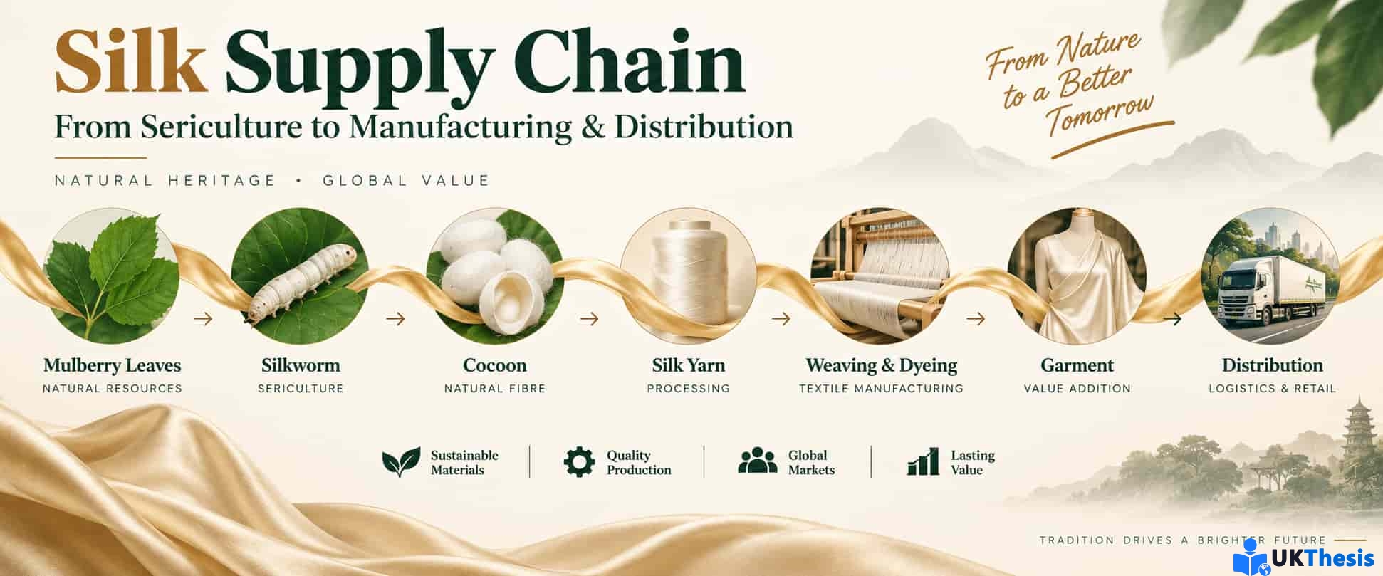 Silk Supply Chain Business Essay：从Sericulture、Silk Manufacturing到Logistics与Distribution
