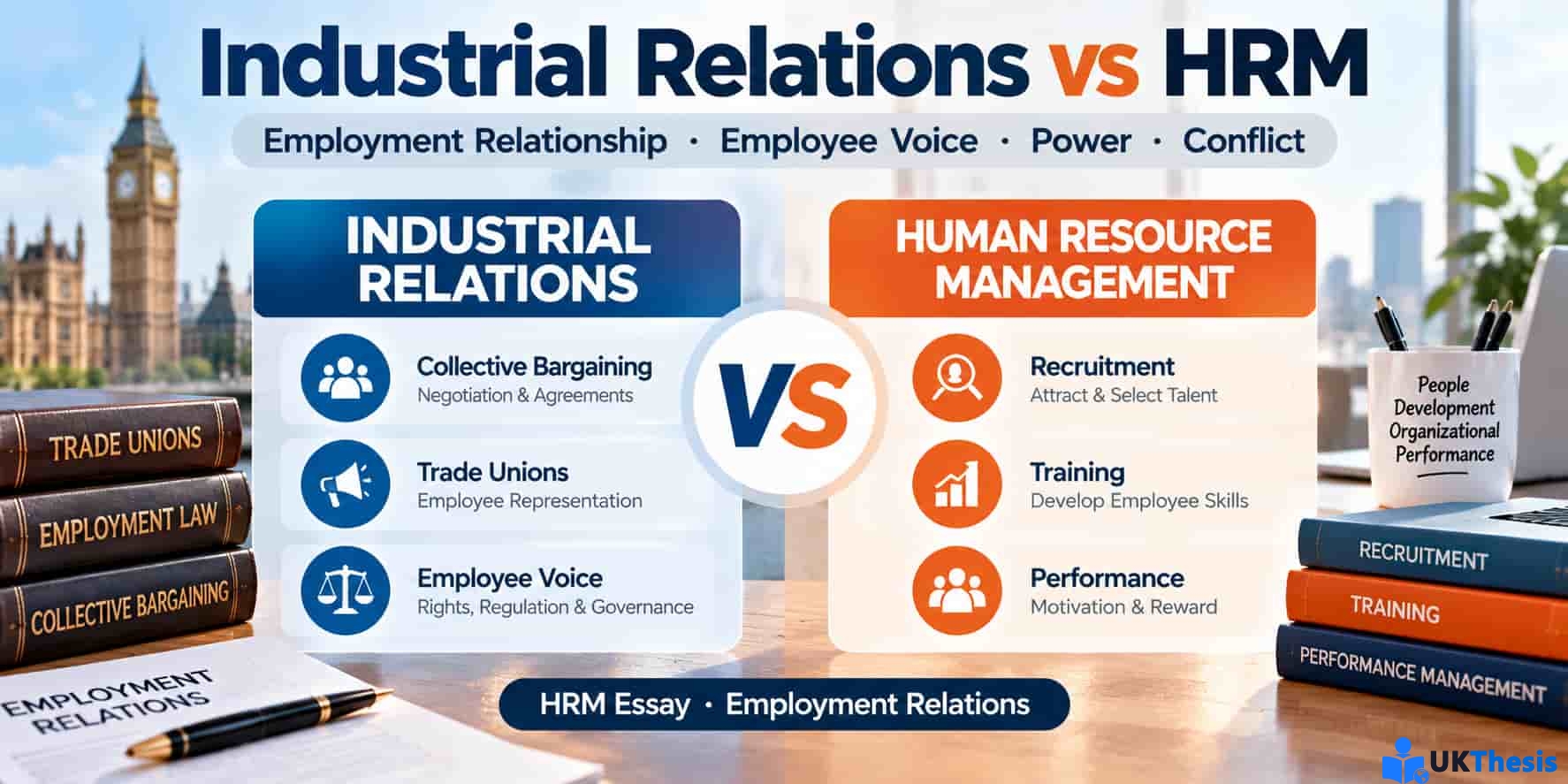 Industrial Relations vs HRM Essay范文：劳资关系与Human Resource Management比较