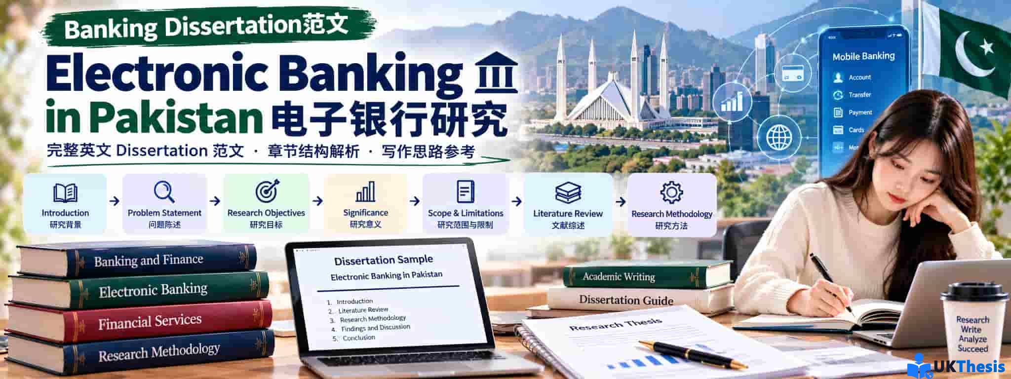 Banking Dissertation范文：Electronic Banking in Pakistan电子银行研究与Research Methodology