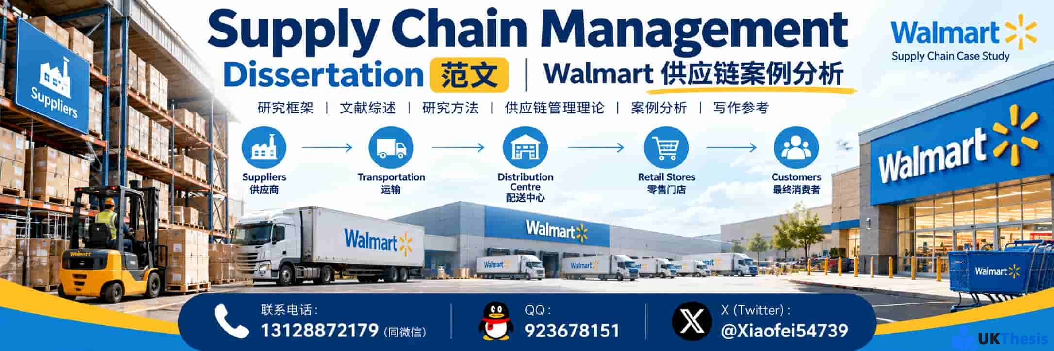 Supply Chain Management Dissertation范文｜Walmart供应链案例分析